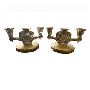 Elegant 3 Candlestick Candelabra x 2